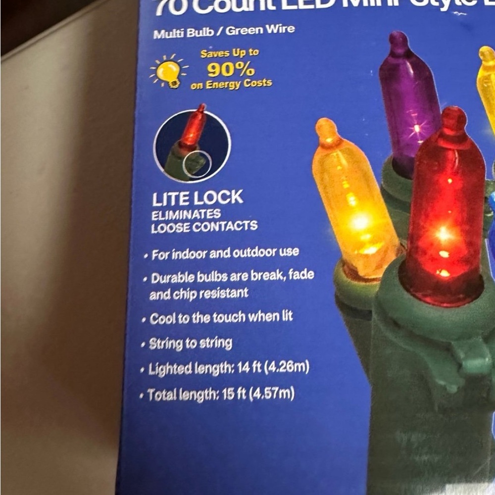 Merry Brite Multi-Color LED Mini-Style String Lights - Picture 4 of 5
